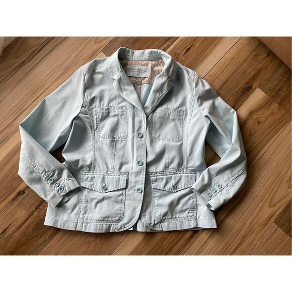Ladies teal Eddie Bauer  Blue blazer, size T20 - Picture 1 of 8